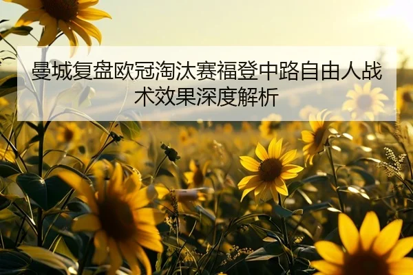 曼城复盘欧冠淘汰赛福登中路自由人战术效果深度解析（kaiyun）